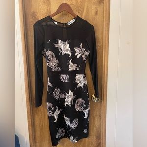 Black with flower dress